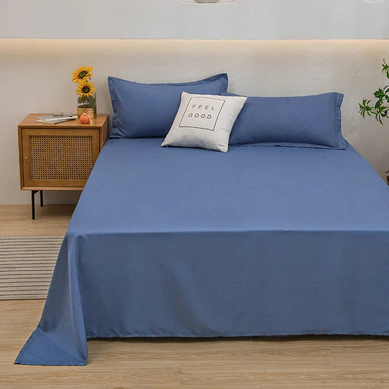 Soft Linen Duvet Cover - SoftLuxe-120x230cm-Blue-State of Style