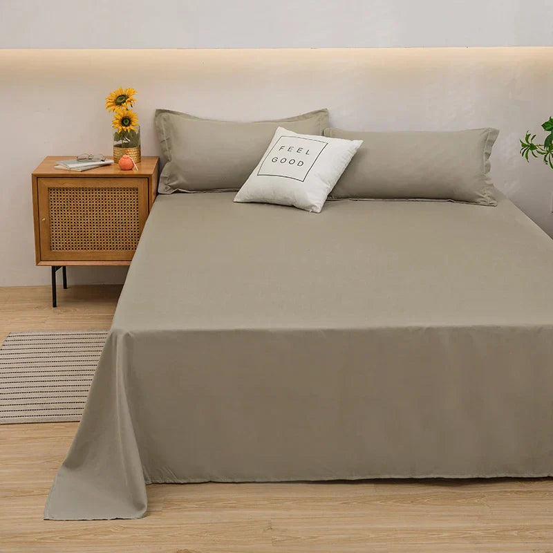 Soft Linen Duvet Cover - SoftLuxe-120x230cm-Khaki-State of Style