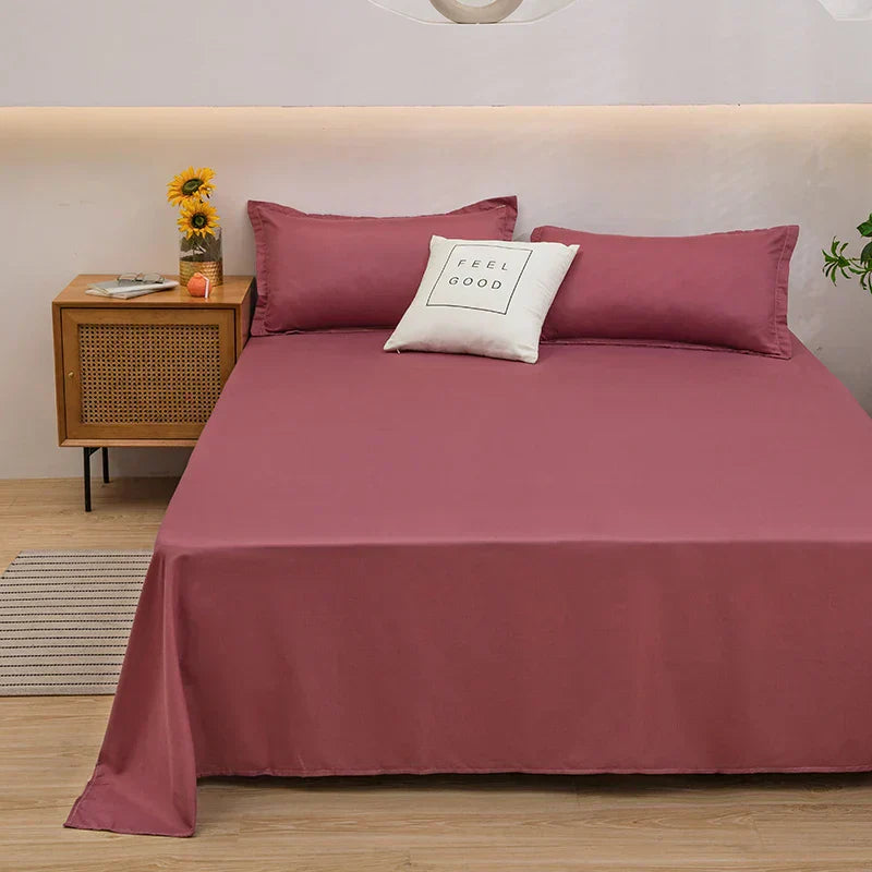 Soft Linen Duvet Cover - SoftLuxe-120x230cm-Light Red-State of Style