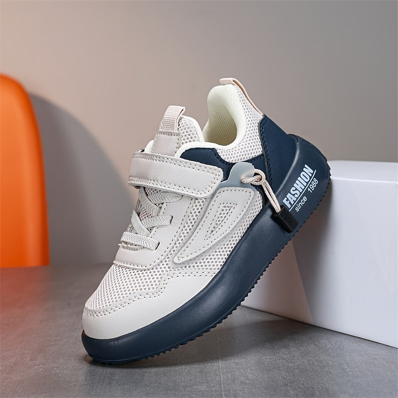 Soft Non-Slip Kids' Sneakers – Milo | For Comfort & Playful Fun Every Day-White-blue-9-State of Style