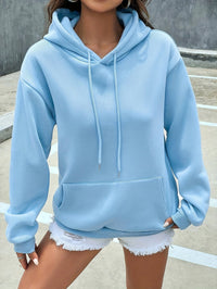 Soft Plush Pullover Hoodie with Hood for Women – Lilac-Blue-S-State of Style