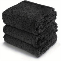 Soft Puppy Blanket - SnuggleFur Fleece-Black-80 x 100 cm-State of Style