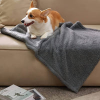 Soft Puppy Blanket - SnuggleFur Fleece-Grey-80 x 100 cm-State of Style