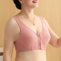 Soft Vest-Style Plus Size Bra-Beige-12-State of Style