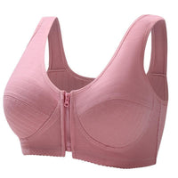 Soft Vest-Style Plus Size Bra-Pink-12-State of Style