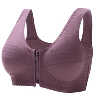 Soft Vest-Style Plus Size Bra-Purple-12-State of Style