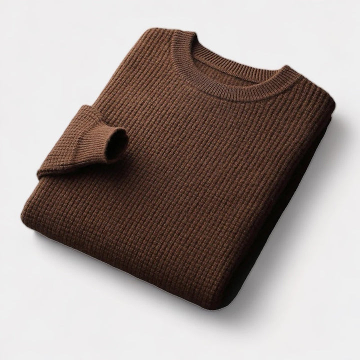 Soft Wool Men's Sweater - Norbert-Coffee-XS-State of Style