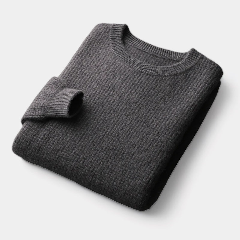 Soft Wool Men's Sweater - Norbert-Dark Gray-XS-State of Style