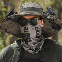 Solar energy hat with fan and UV protection - SolarCool™ VentiHat-Black-State of Style