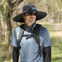 Solar energy hat with fan and UV protection - SolarCool™ VentiHat-Black-State of Style