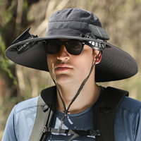 Solar energy hat with fan and UV protection - SolarCool™ VentiHat-Dark grey-State of Style