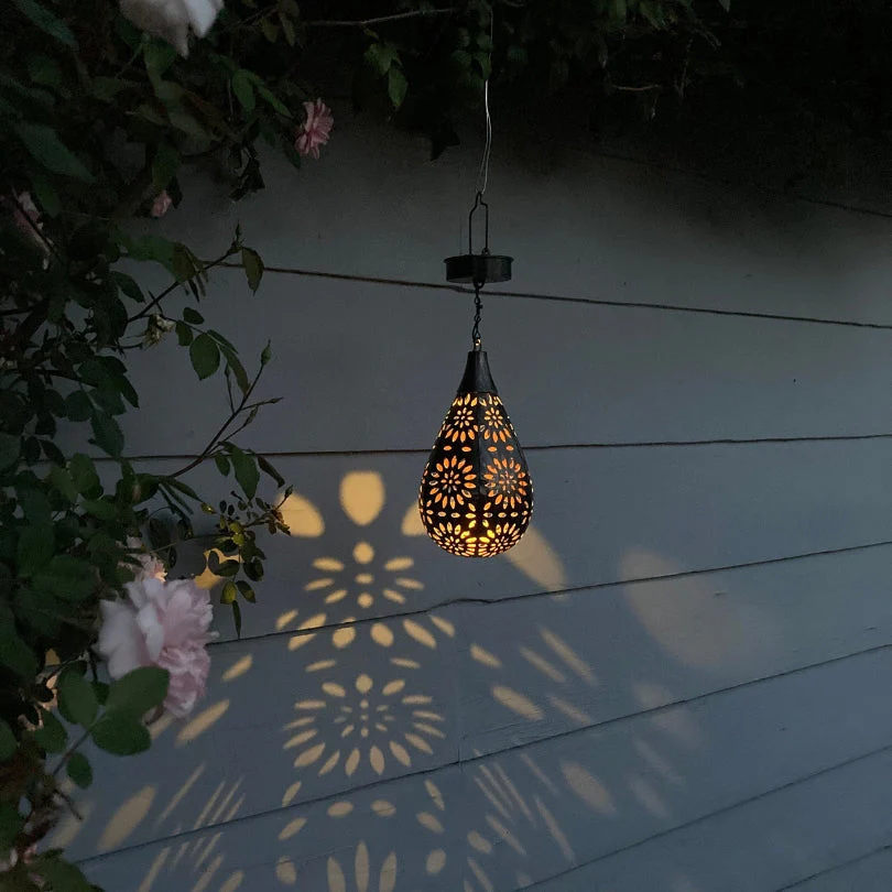 Solar Energy Outdoor Hanging Lamp - LumaBright-State of Style