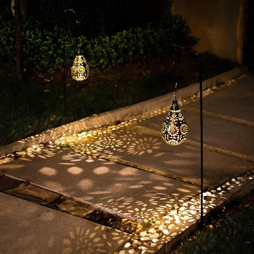 Solar Energy Outdoor Hanging Lamp - LumaBright-State of Style