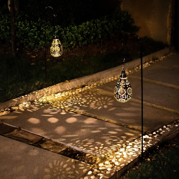 Solar Energy Outdoor Hanging Lamp - LumaBright-State of Style