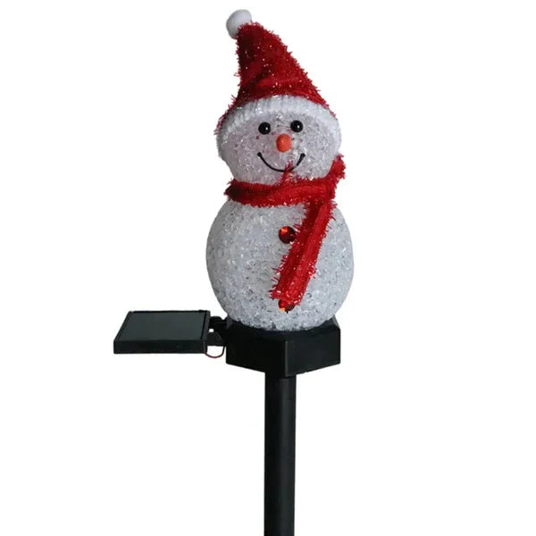 Solar Energy Snowman Lamp - SolarSnow-Red (1+1 Free)-State of Style