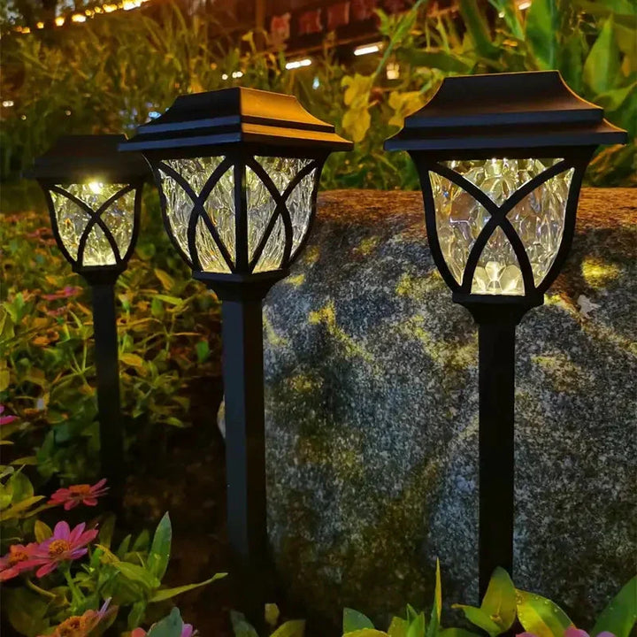Solar Garden Lighting with Natural Enchantment - LunaGlow-White-B 300MAH-State of Style