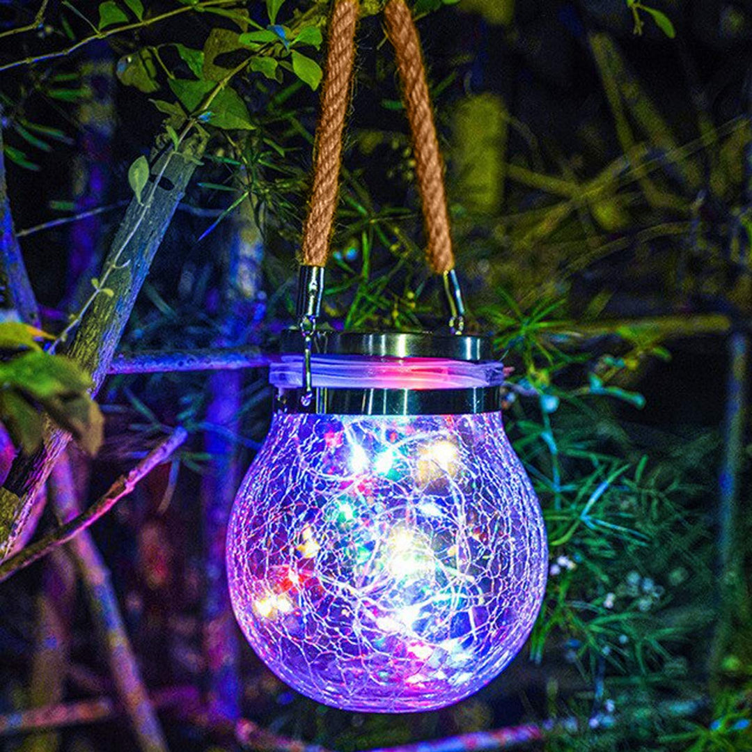 Solar Mason Jar Lamp-RGB-Set of 2-State of Style