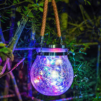Solar Mason Jar Lamp-RGB-Set of 2-State of Style