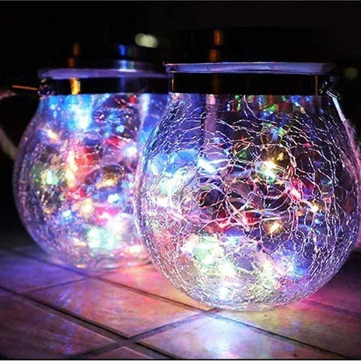 Solar Mason Jar Lamp-RGB-Set of 2-State of Style