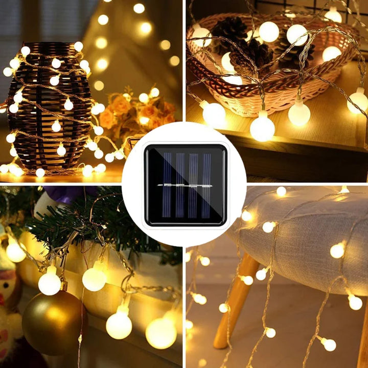 Solar Party Lights - SolarGlow-5M 20LEDS-Warm White-State of Style