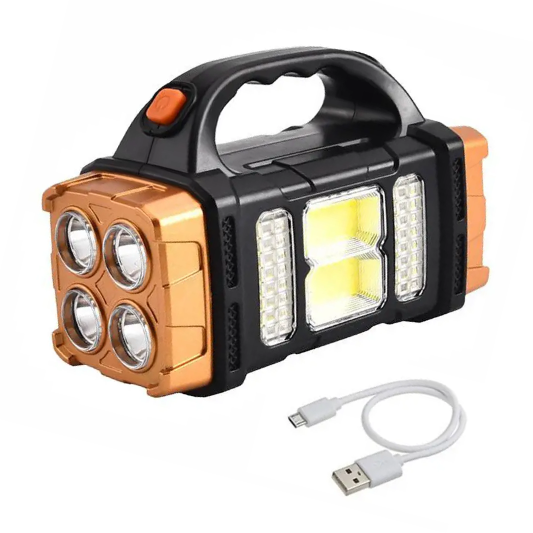 SolarBeam 3-in-1 Emergency Flashlight-Yellow-State of Style