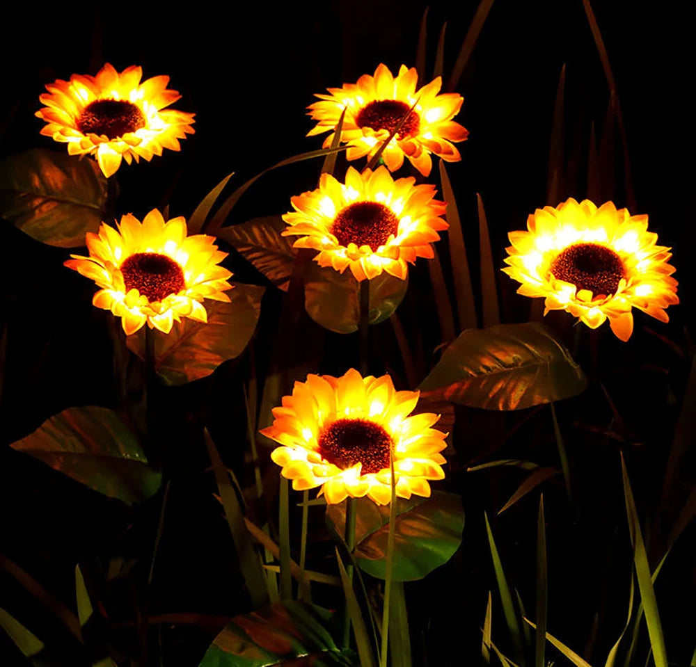 SolarBloom Waterproof Solar - Powered Sunflower Lamp-2-State of Style