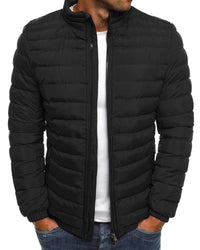 Solid Color Jacket with Zipper - Ethan-Black-S-State of Style