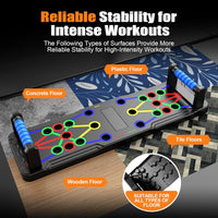 Solid Push-Up Board: Multifunctional Home Training Device-Black-State of Style