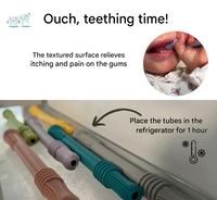 Soothing Teething Tube for First Teeth - ChewyCalm-Pink-State of Style