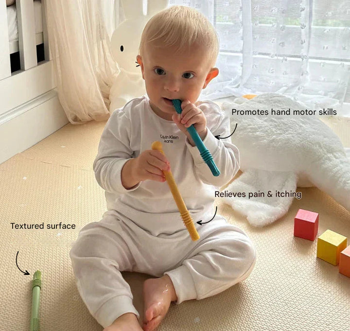 Soothing Teething Tube for First Teeth - ChewyCalm-Pink-State of Style