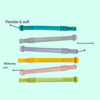 Soothing Teething Tube for First Teeth - ChewyCalm-Pink-State of Style