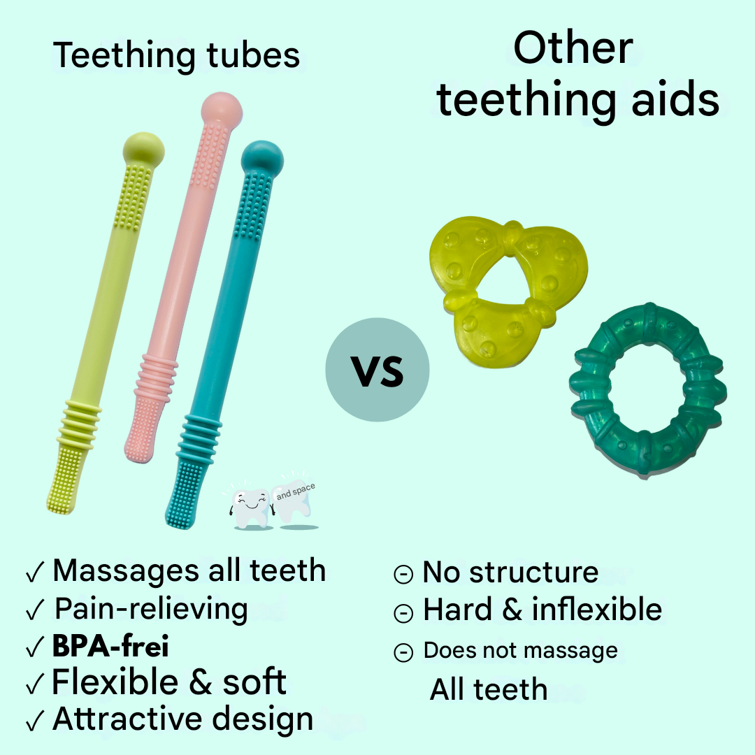 Soothing Teething Tube for First Teeth - ChewyCalm-Pink-State of Style
