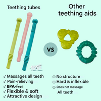 Soothing Teething Tube for First Teeth - ChewyCalm-Pink-State of Style