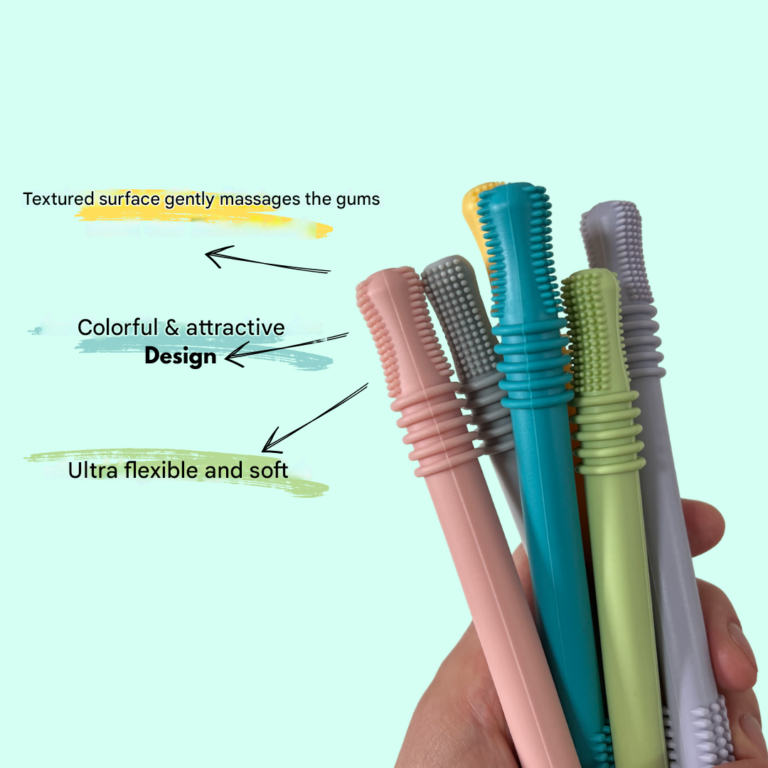 Soothing Teething Tube for First Teeth - ChewyCalm-Pink-State of Style