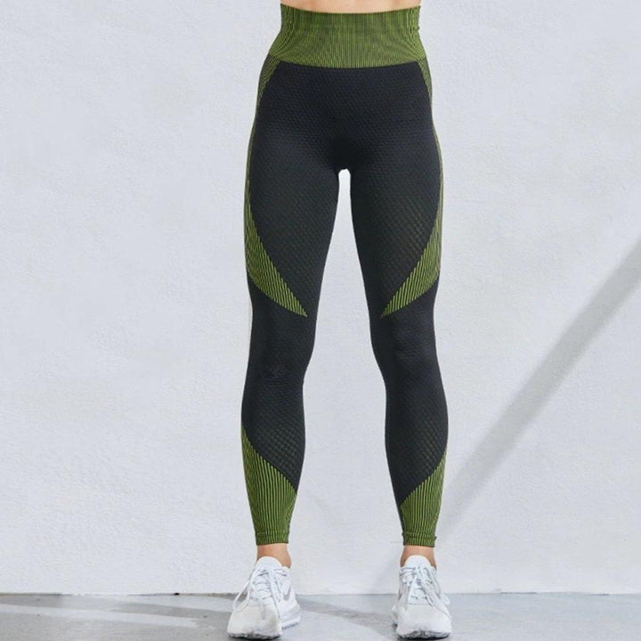 Sophia - Shaping Push Up Leggings-Green-S-State of Style