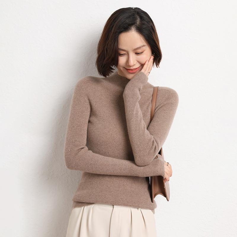 Sophie Knitted Women’s Jumper with Mock Turtleneck-Black-S-State of Style