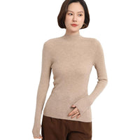 Sophie Knitted Women’s Jumper with Mock Turtleneck-Black-S-State of Style