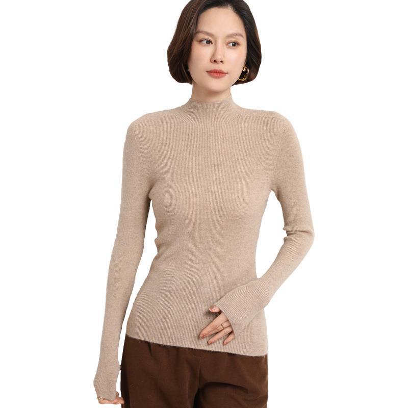 Sophie Knitted Women’s Jumper with Mock Turtleneck-Black-S-State of Style