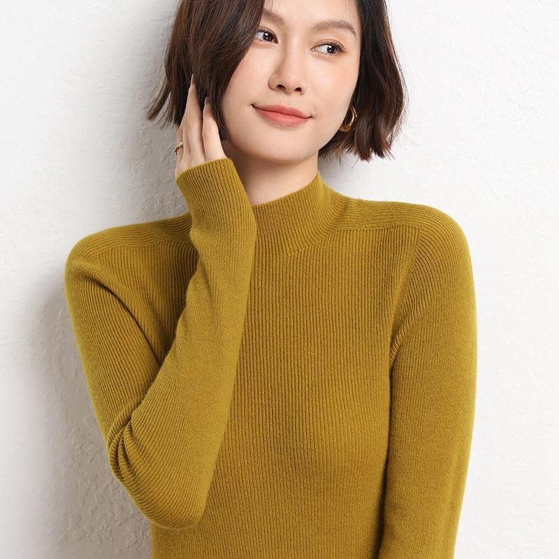 Sophie Knitted Women’s Jumper with Mock Turtleneck-Black-S-State of Style