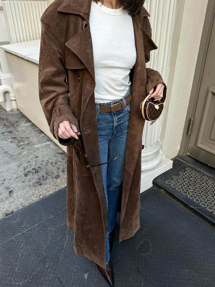 Sorina Faux Suede Winter Coat for Women-S-State of Style