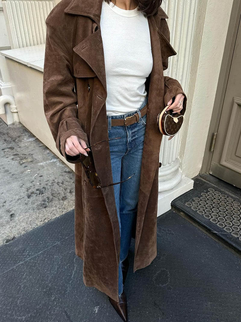 Sorina Faux Suede Winter Coat for Women-S-State of Style
