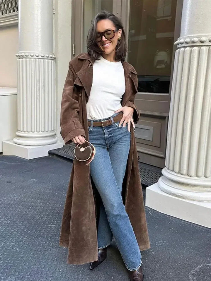 Sorina Faux Suede Winter Coat for Women-S-State of Style