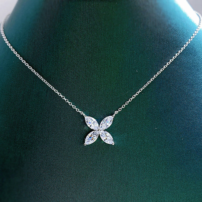 Sparkling Moissanite Eye Necklace | Full Cut Jewellery-Yellow-State of Style