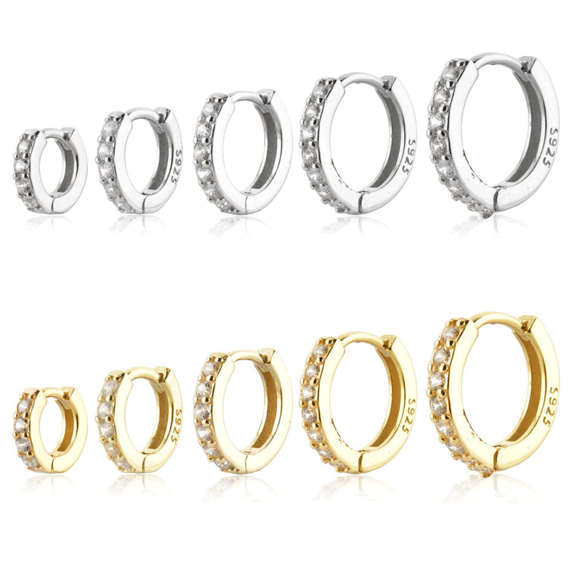 Sparkling Pavé Earrings - Lumina-6mm-Gold-State of Style
