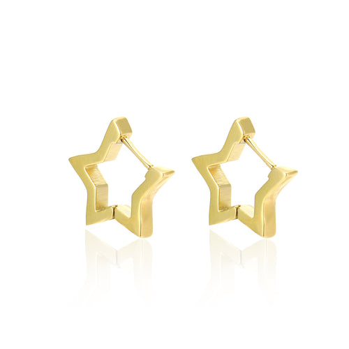Sparkling Star Earrings | Dazzling Jewellery for Women-Gold-State of Style