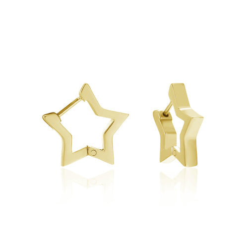 Sparkling Star Earrings | Dazzling Jewellery for Women-Gold-State of Style