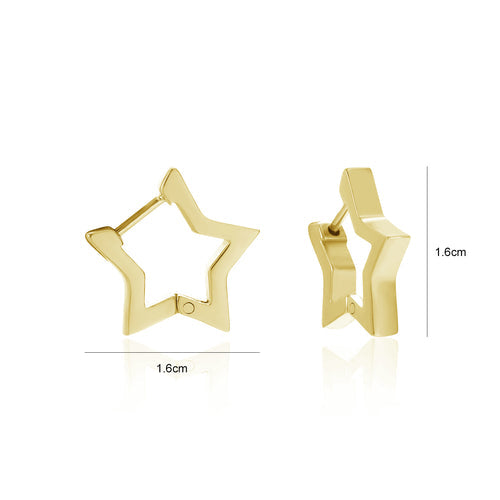 Sparkling Star Earrings | Dazzling Jewellery for Women-Gold-State of Style