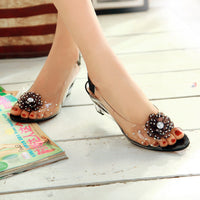 Sparkling wedge sandals – Sofia-Black-3-State of Style