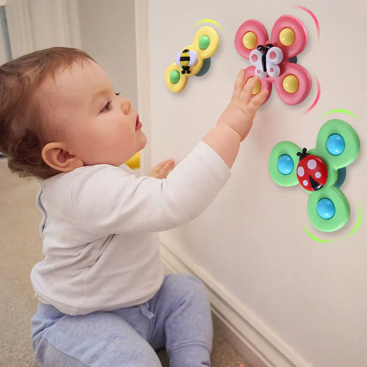 SpinFun Suction Cup Spinner Toy Set – 3 Pieces-State of Style