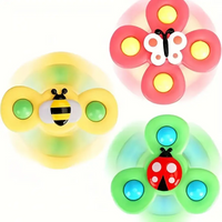 SpinFun Suction Cup Spinner Toy Set – 3 Pieces-State of Style